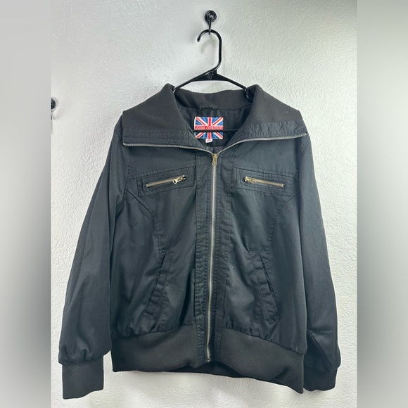 Miss London Women’s Black Bomber Jacket Size 3X - Picture 1 of 8